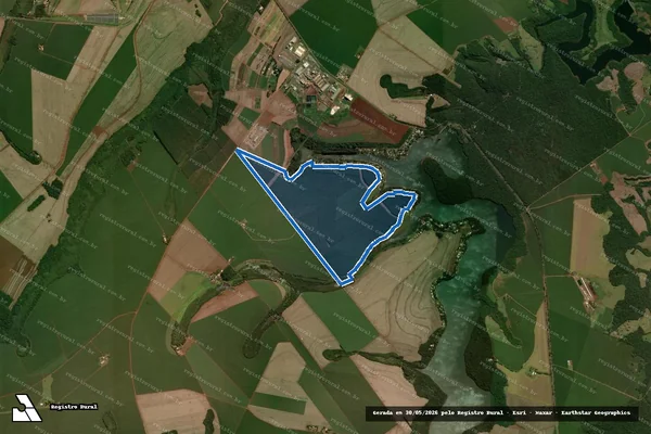 Imagem de satélite de FAZENDA ANGÉLICA em Campo Mourão - PR