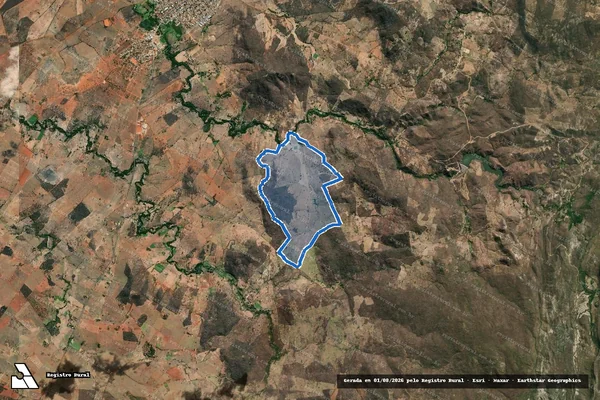 Imagem de satélite de BARREIRO, Fazenda da Barra - Parte 1 em Mato Verde - MG