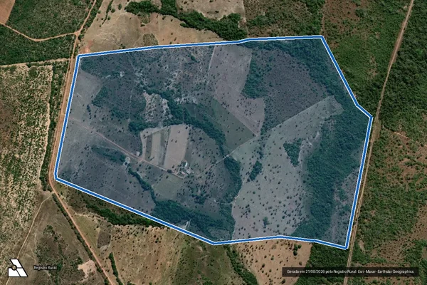 Imagem de satélite de FAZENDA VISTA ALEGRE em Palmeirante - TO