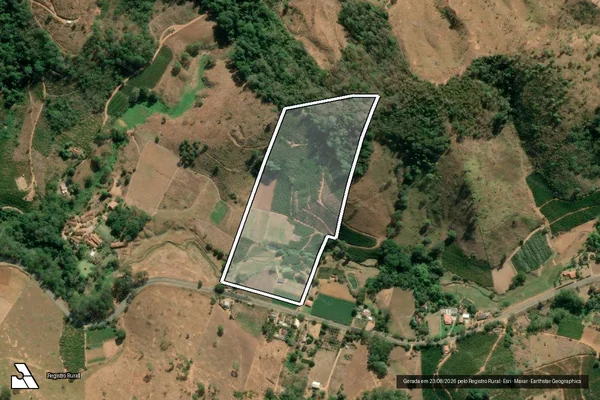 Imagem de satélite de Sítio Dois Irmãos - Parte 1 em Laranja da Terra - ES