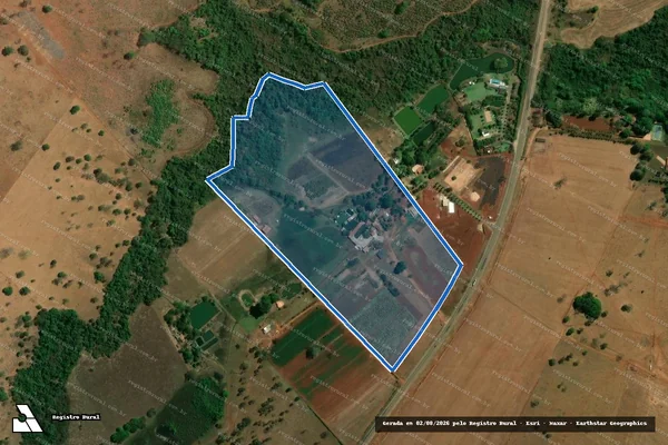 Imagem de satélite de Fazenda Arrozal - Parte 1 em Trindade - GO