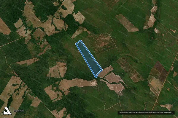 Imagem de satélite de LOTE 346C, SETOR TENENTE MARQUES, GLEBA IQUÊ - Parte 1 em Vilhena - RO