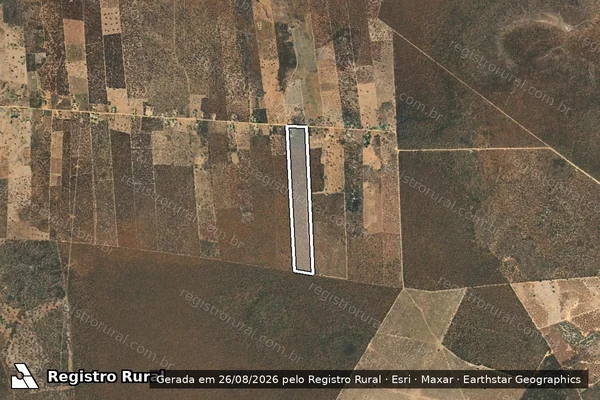 Imagem de satélite de FAZENDA RAMALHUDO MÁRTIRES  - Parte 21 em Jaíba - MG