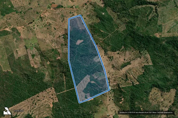 Imagem de satélite de Fazenda São Raimundo - Parcela 1 em Amarante do Maranhão - MA