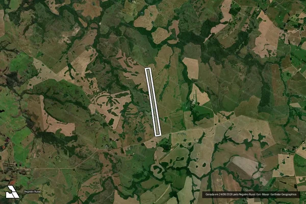 Imagem de satélite de S.D.E - Rincão de Santiago em Jari - RS