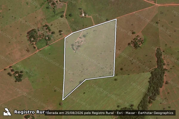 Imagem de satélite de LOTE 28 - PROJETO DE ASSENTAMENTO JOSÉ DOS ANJOS - Parte 1 em Uberlândia - MG