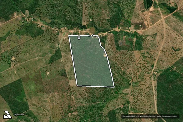 Imagem de satélite de FAZENDA SANTO ANTONIO - Parcela Única em Gonçalves Dias - MA
