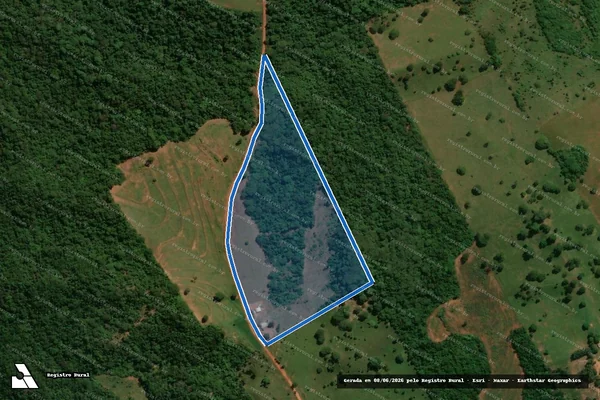 Imagem de satélite de P.A. CHICO MENDES Lote 62 - Lote 62 B em Querência do Norte - PR
