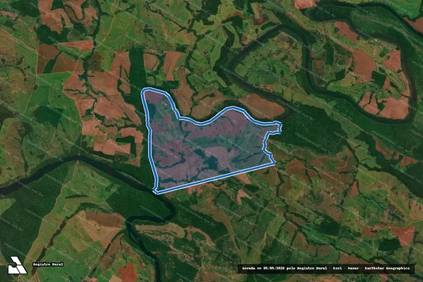 Imagem de satélite de FAZENDA BARRA DO CANTU / Parte 1 em Campina da Lagoa - PR