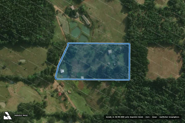 Imagem de satélite de Parte do Lote Rural N° 26 - Parte 1 em São Miguel do Oeste - SC