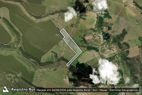 Imagem de satélite de Fazenda Santa Maria - Parcela 1 em Ibirapuã - BA