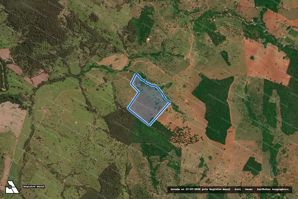 Imagem de satélite de FAZENDA CONTENDAS, Lugar denominado "CAPÃO DO BÁLSAMO E CACHOEIRINHA" - Parcela 1 em Morrinhos - GO