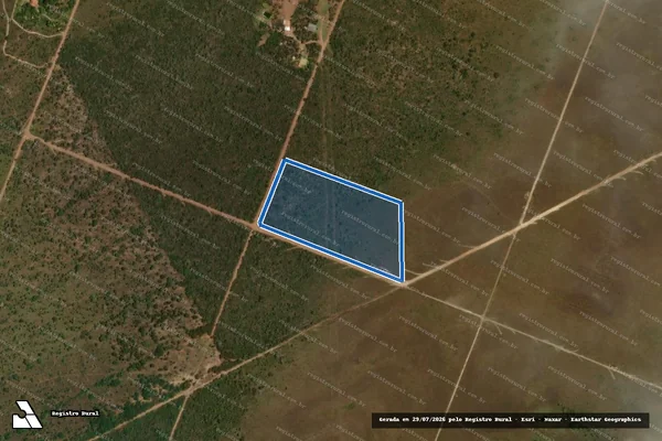 Imagem de satélite de FAZENDA SÃO BENTO GLEBA 01 - Gleba B-1 em Alto Paraíso de Goiás - GO