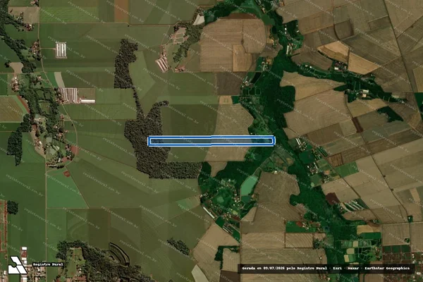 Imagem de satélite de Lote Rural n°13/14/15-A - PARCELA 05 em Quatro Pontes - PR