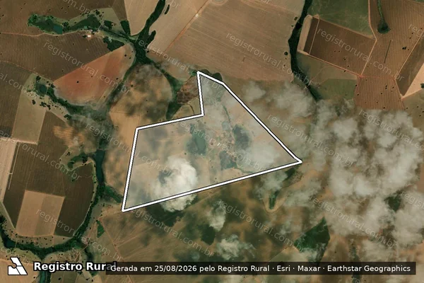 Imagem de satélite de FAZENDA UNIÃO em São João da Paraúna - GO