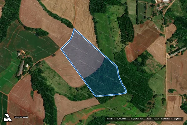 Imagem de satélite de Lote de terras rural nº 20 / 12-C Gleba 76-FB - PARCELA 02 em Dois Vizinhos - PR