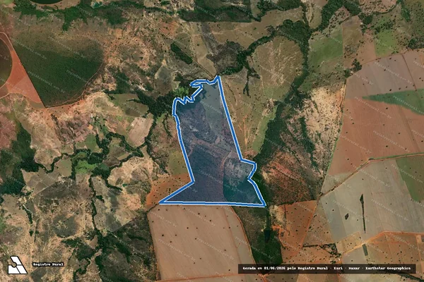 Imagem de satélite de FAZENDA VARGINHA - 001 em Cabeceiras - GO