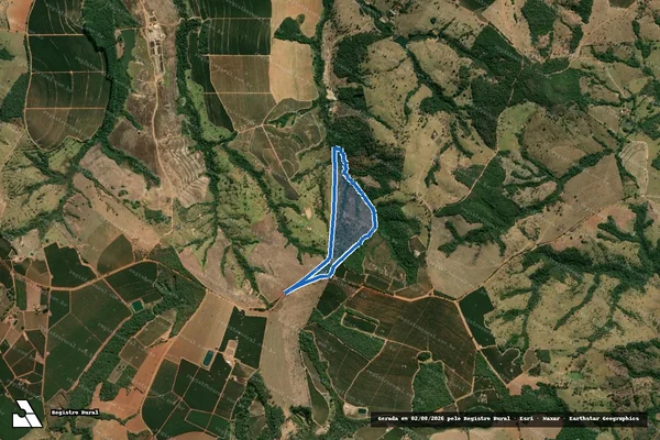 Imagem de satélite de Fazenda Boa Vista e Santa Maria, no lugar denominado ?Nossa Senhora da Abadia? - Parte 1 em Monte Carmelo - MG