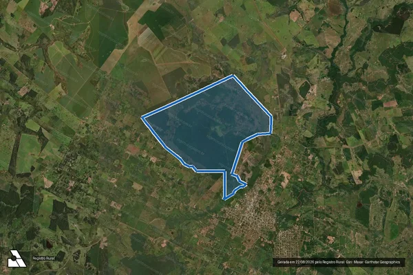 Imagem de satélite de MS 09-0223-Regimento Antônio João - Parte 1 em Bela Vista - MS