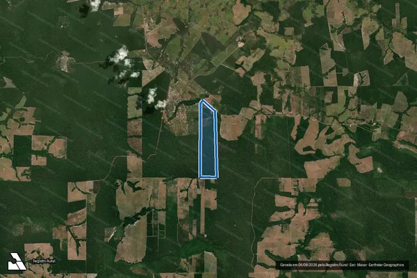 Imagem de satélite de LOTE 02 SETOR URUCUMACUÃ GLEBA 04 - FAZENDA ESTRELA ? PARTE ? B em Pimenta Bueno - RO