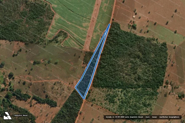 Imagem de satélite de GLEBA 67, RESERVA FLORESTAL 01, P. A.  NOVA ROSADA - GLEBA 67 em Gurinhatã - MG