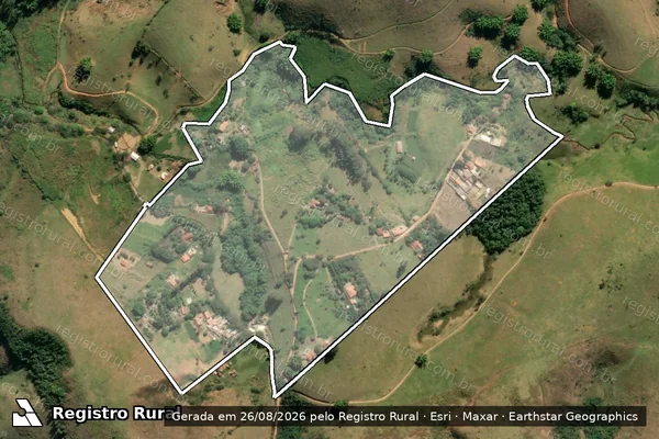 Imagem de satélite de Fazenda da Saudade - Gleba 8 em Cruzeiro - SP