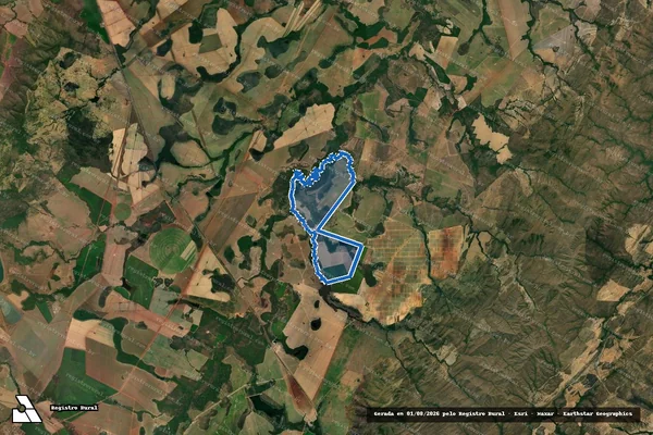 Imagem de satélite de FAZENDA LAS PALMAS - PERÍMETRO em Vila Propício - GO