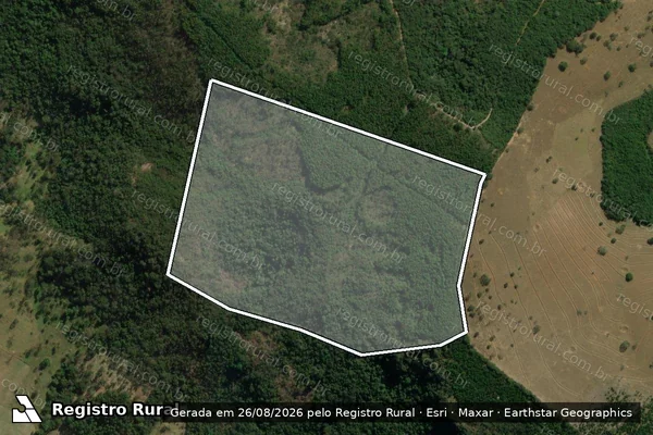 Imagem de satélite de FAZENDA CAPÃO DO AÇUDE - GLEBA 01 em Carmo do Cajuru - MG