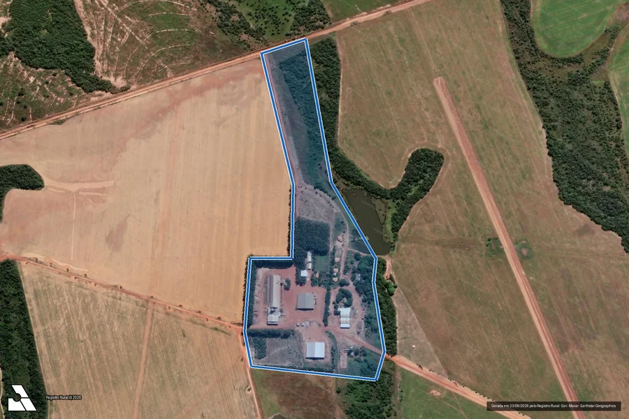 Imagem aérea do item B