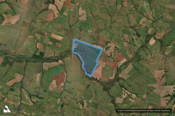 Imagem de satélite de FAZENDA SANTA TEREZINHA - Parcela 1 em Flora Rica - SP