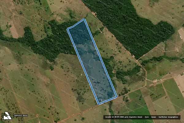 Imagem de satélite de FAZENDA VERDE CAMPO - LOTE RURAL Nº 623/1-C - Parcela 1 em Alta Floresta - MT