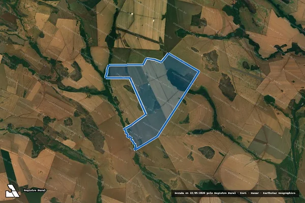 Imagem de satélite de FAZENDA PAINEIRAS - Parte 1 em Bom Jesus de Goiás - GO