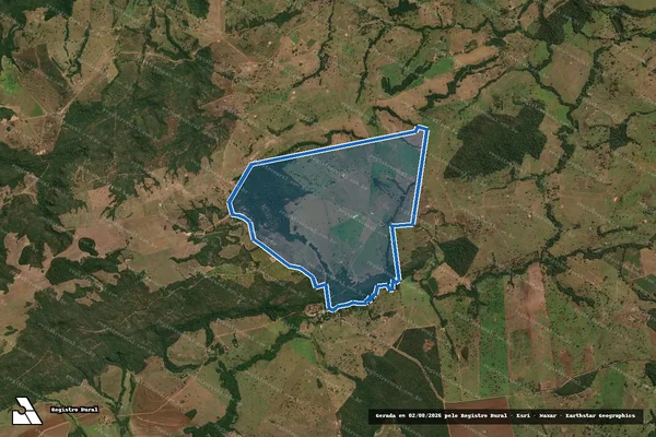 Imagem de satélite de FAZENDA ÁGUAS QUENTES em Juscimeira - MT