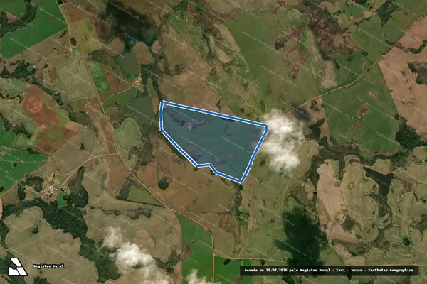 Imagem de satélite de Fazenda da Guabiroba - Área Total em Esmeralda - RS