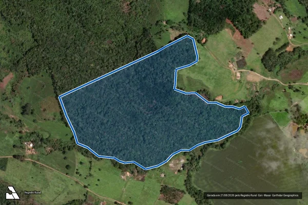 Imagem de satélite de FAZENDA DA SERRA  - FAZENDA SERRA GLEBA 2 em São Tomé das Letras - MG