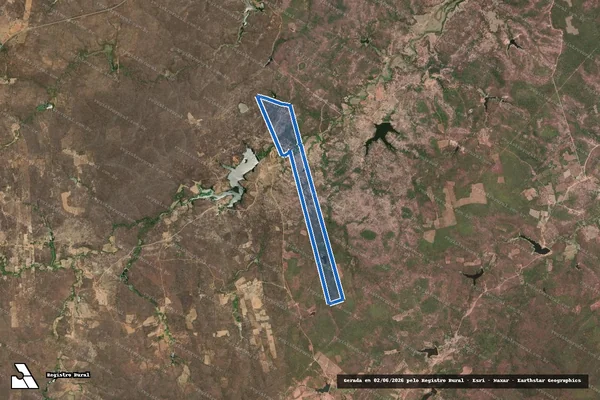 Imagem de satélite de FAZENDA SÃO GONÇALO - Parte 1 em Tauá - CE