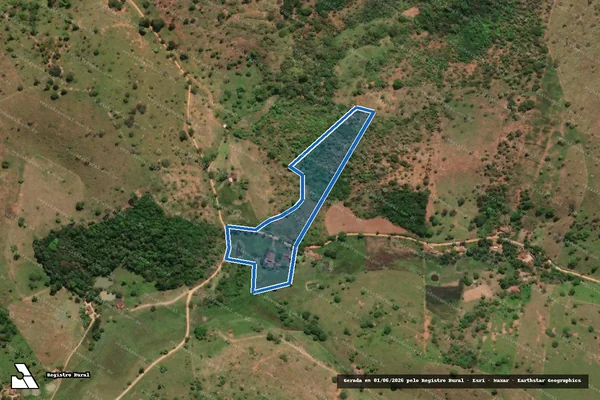 Imagem de satélite de FAZENDA FERRUGINHA - GLEBA 01 em Conselheiro Pena - MG