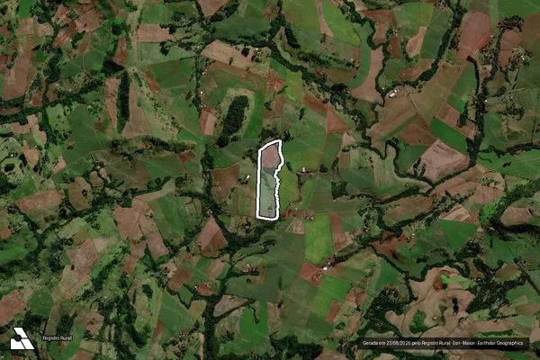 Imagem de satélite de Lote 476 ? Projeto de Assentamento Marcos Freire - Matrícula L476 em Rio Bonito do Iguaçu - PR