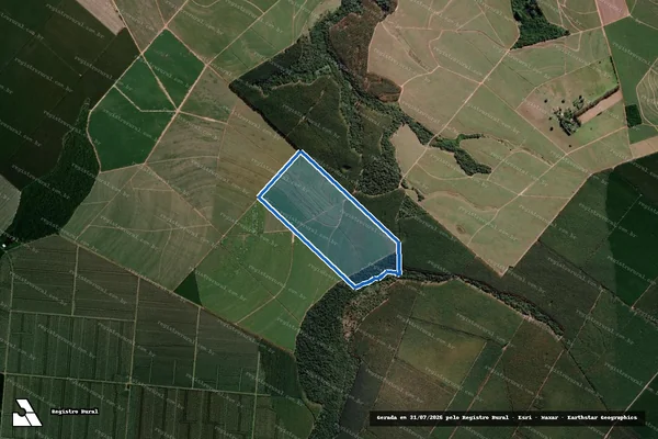 Imagem de satélite de GLEBA ?A?  FAZENDA SANTA LUIZA - GLEBA "A"  FAZENDA SANTA LUIZA em Lençóis Paulista - SP