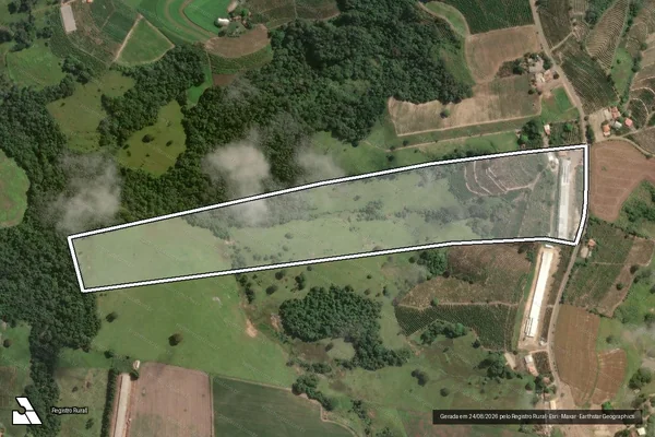 Imagem de satélite de S.D.E. - Parcela 1 em Pinhalão - PR