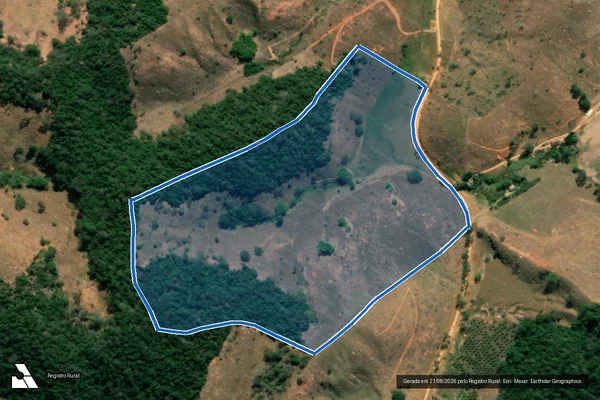 Imagem de satélite de SITIO DA MATA-Córrego Palha Branca - Parte 1 em Conceição de Ipanema - MG