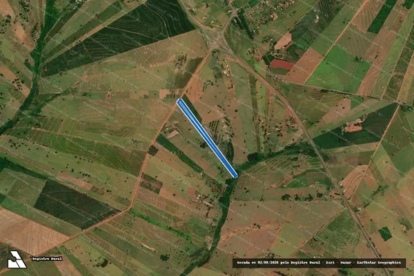 Imagem de satélite de Lote n° 43/B, 44 e 44/A-2/D - Parcela 1 em Umuarama - PR