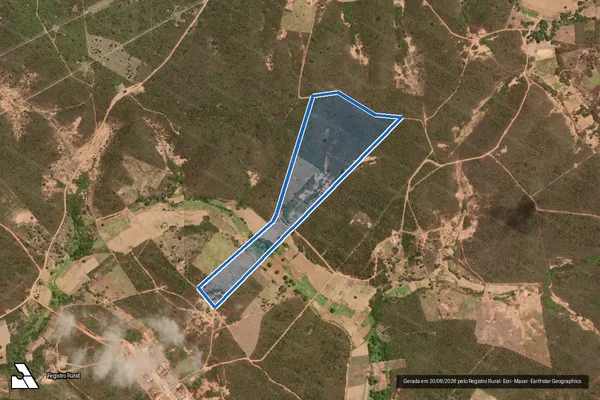 Imagem de satélite de Roca Nova Data Peixe - Parte 1 em Queimada Nova - PI