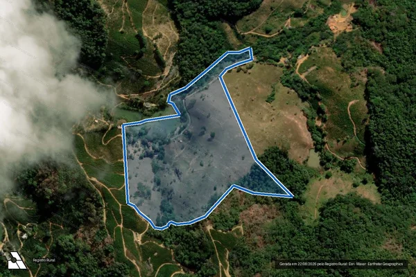 Imagem de satélite de Sítio Santa Rosa - PARCELA 01 em Fundão - ES