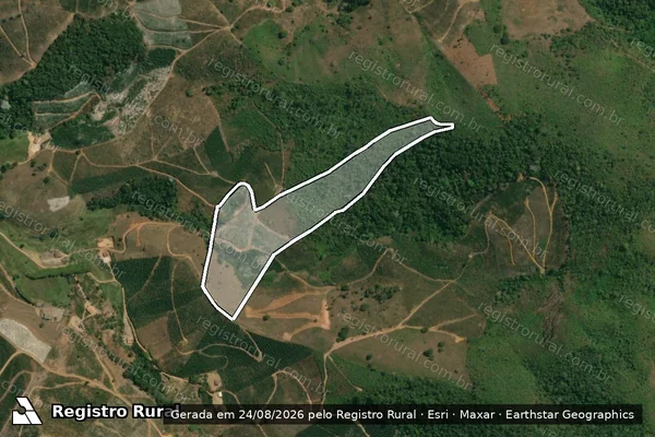 Imagem de satélite de FAZENDA GOMES - CÓRREGO DO LAJE - Parte 1 em Santa Bárbara do Leste - MG