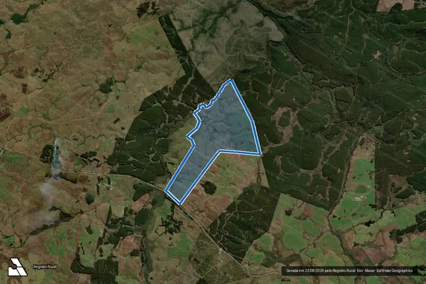 Imagem de satélite de Fazenda Ribeirão - Parte 1 em São Francisco de Paula - RS