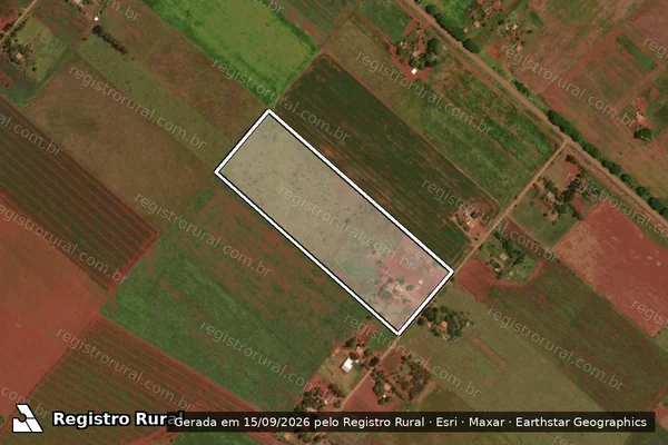Imagem de satélite de Projeto de Assentamento Eldorado Parte - Lote 53 em Sidrolândia - MS