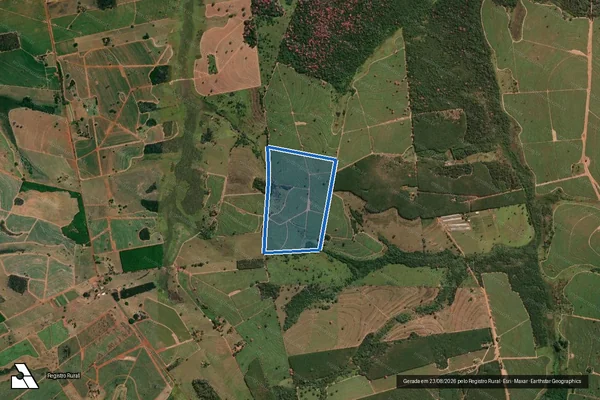 Imagem de satélite de SITIO SANTA RITA - SITIO SANTA RITA em Nhandeara - SP