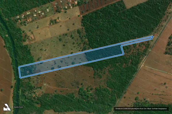 Imagem de satélite de Fazenda Talhado e São João - PARCELA 02 em Rio Verde - GO