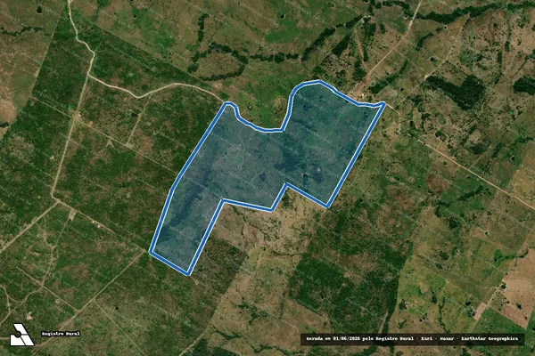 Imagem de satélite de FAZENDA III COLINAS - 001 em Sapucaia - PA
